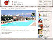 Tablet Screenshot of hotelaldebaran.com
